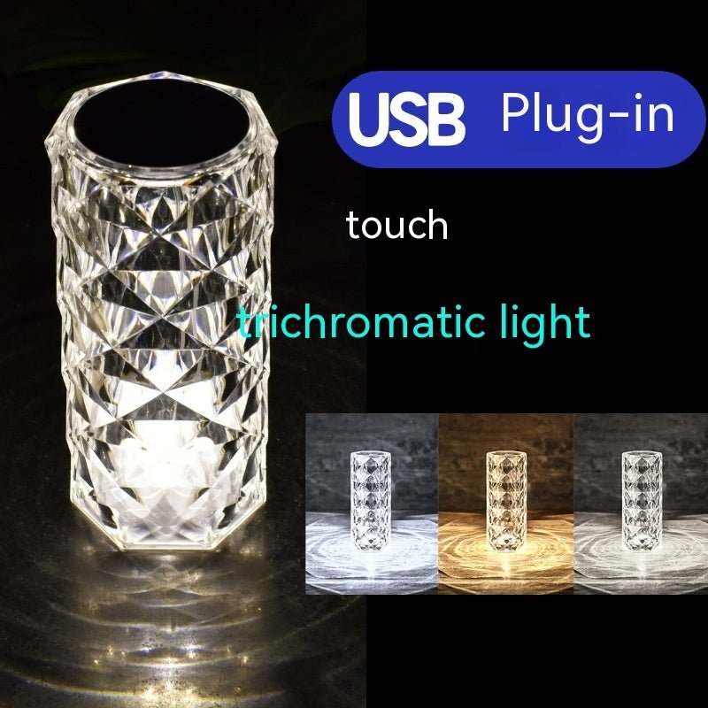 Crystal Rose Lamp Atmosphere Creative Led Table Lamp - Homevibz