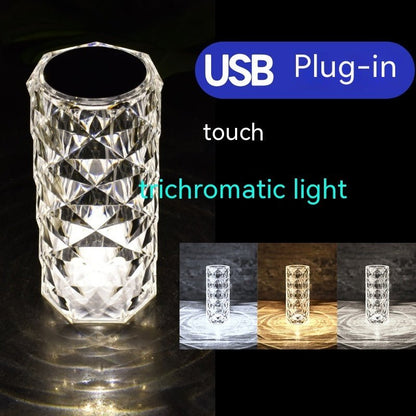 Crystal Rose Lamp Atmosphere Creative Led Table Lamp - Homevibz