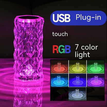 Crystal Rose Lamp Atmosphere Creative Led Table Lamp - Homevibz