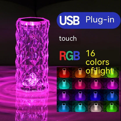 Crystal Rose Lamp Atmosphere Creative Led Table Lamp - Homevibz