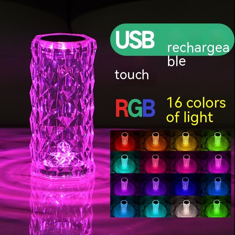 Crystal Rose Lamp Atmosphere Creative Led Table Lamp - Homevibz