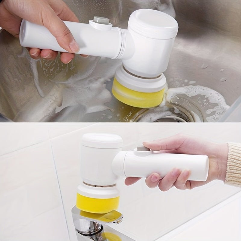 Handheld Electric Spin Scrubber | Cordless Rechargeable Cleaning Brush - Homevibz