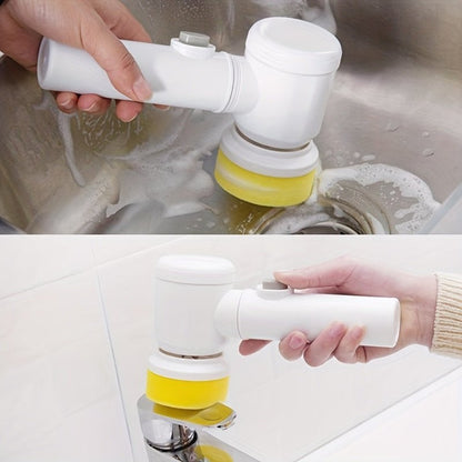 Handheld Electric Spin Scrubber | Cordless Rechargeable Cleaning Brush - Homevibz