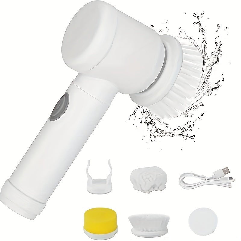 Handheld Electric Spin Scrubber | Cordless Rechargeable Cleaning Brush - Homevibz