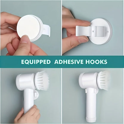 Handheld Electric Spin Scrubber | Cordless Rechargeable Cleaning Brush - Homevibz