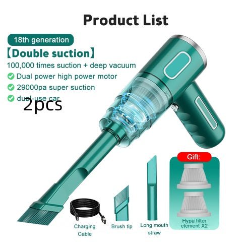 Home Handheld Portable Car Vacuum Cleaner - Homevibz