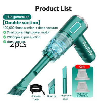 Home Handheld Portable Car Vacuum Cleaner - Homevibz