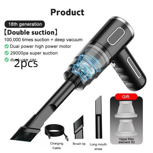 Home Handheld Portable Car Vacuum Cleaner - Homevibz