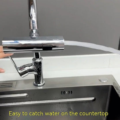 Kitchen Faucet Waterfall Outlet Splash Proof Universal Rotating Bubbler Multifunctional Water Nozzle Extension Kitchen Gadgets - Homevibz