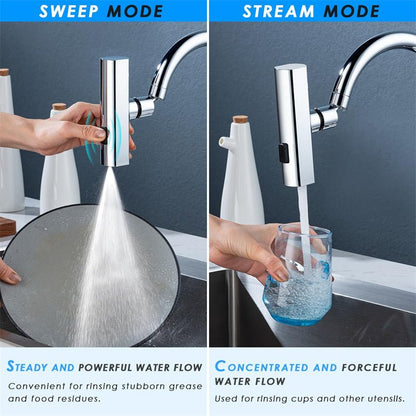 Kitchen Faucet Waterfall Outlet Splash Proof Universal Rotating Bubbler Multifunctional Water Nozzle Extension Kitchen Gadgets - Homevibz