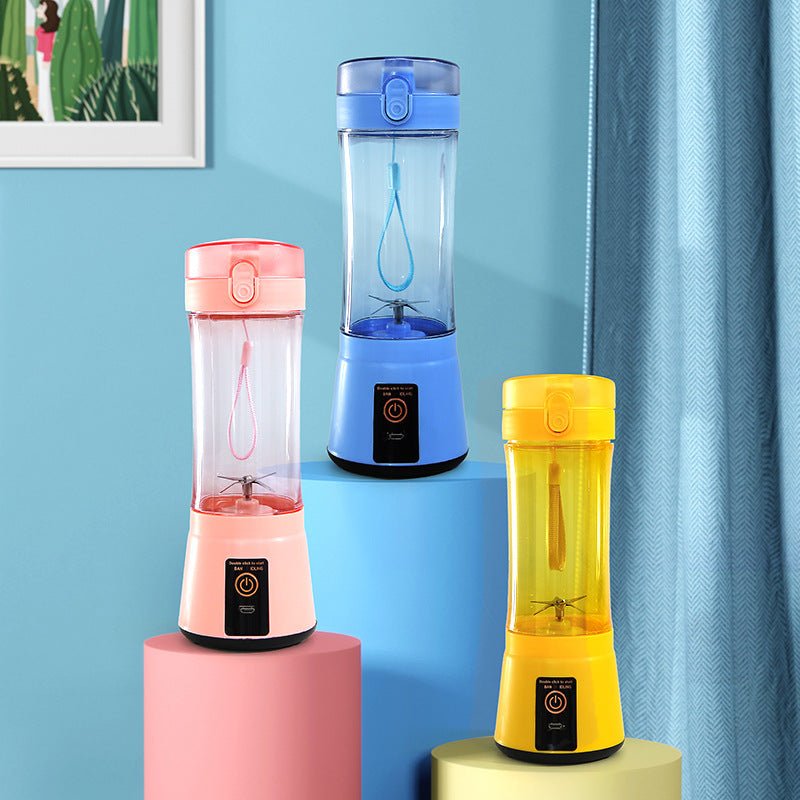 Portable Electric Fruit Juicer Wireless USB Rechargeable Mini Mixer Multifunction Summer Smoothie Blender Machine Kitchen Supplies - Homevibz
