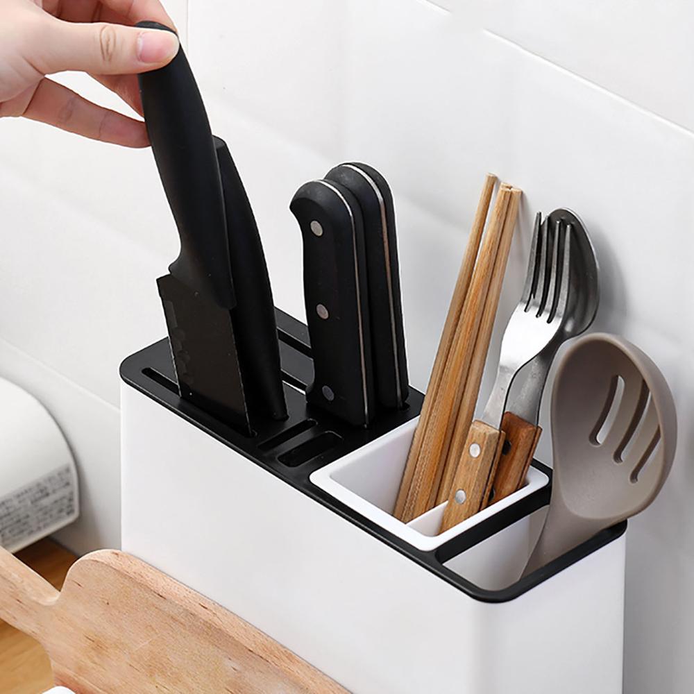 Tableware Storage Holders Kitchen Knife Plastic Storages Racks For Kitchen Convenience Cabinet Kitchen Gadgets - Homevibz