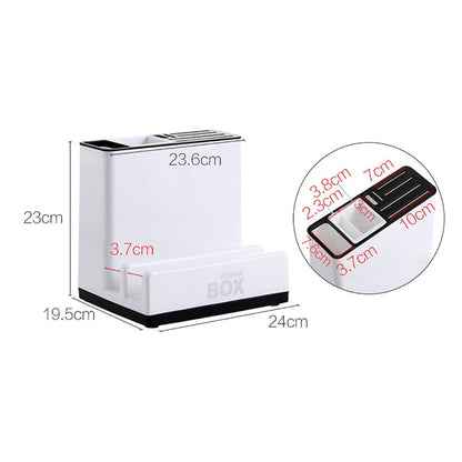 Tableware Storage Holders Kitchen Knife Plastic Storages Racks For Kitchen Convenience Cabinet Kitchen Gadgets - Homevibz