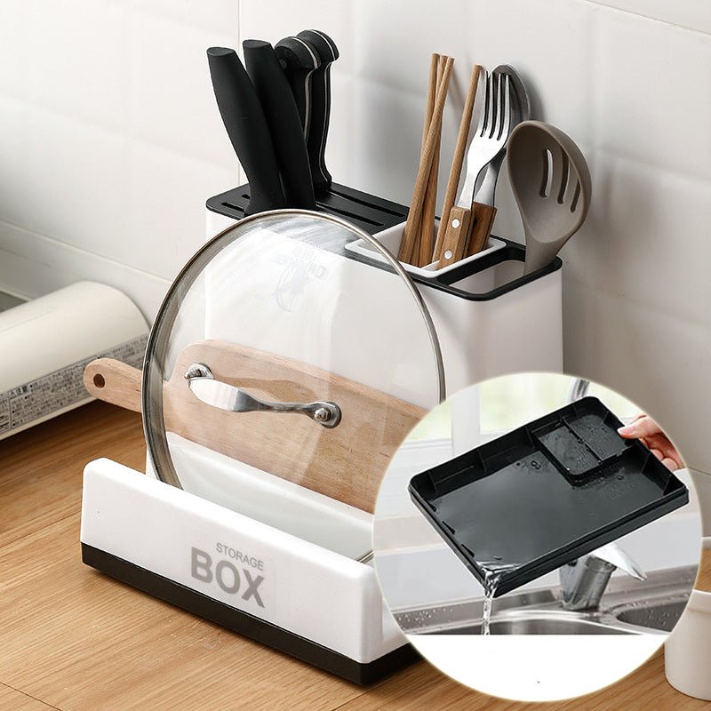 Tableware Storage Holders Kitchen Knife Plastic Storages Racks For Kitchen Convenience Cabinet Kitchen Gadgets - Homevibz