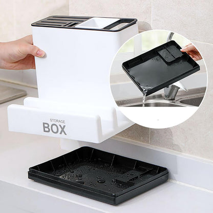 Tableware Storage Holders Kitchen Knife Plastic Storages Racks For Kitchen Convenience Cabinet Kitchen Gadgets - Homevibz