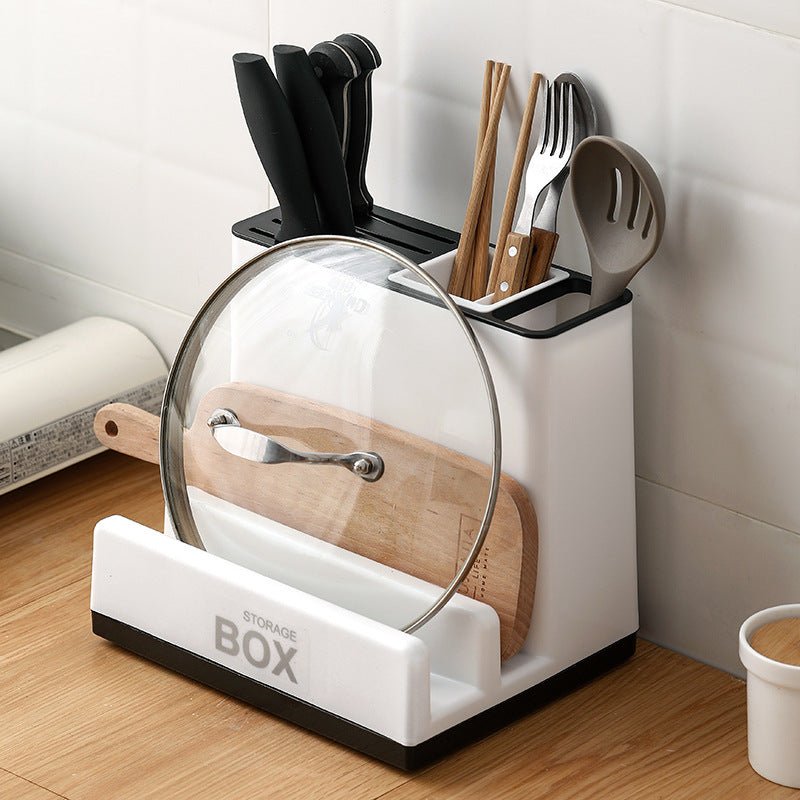 Tableware Storage Holders Kitchen Knife Plastic Storages Racks For Kitchen Convenience Cabinet Kitchen Gadgets - Homevibz